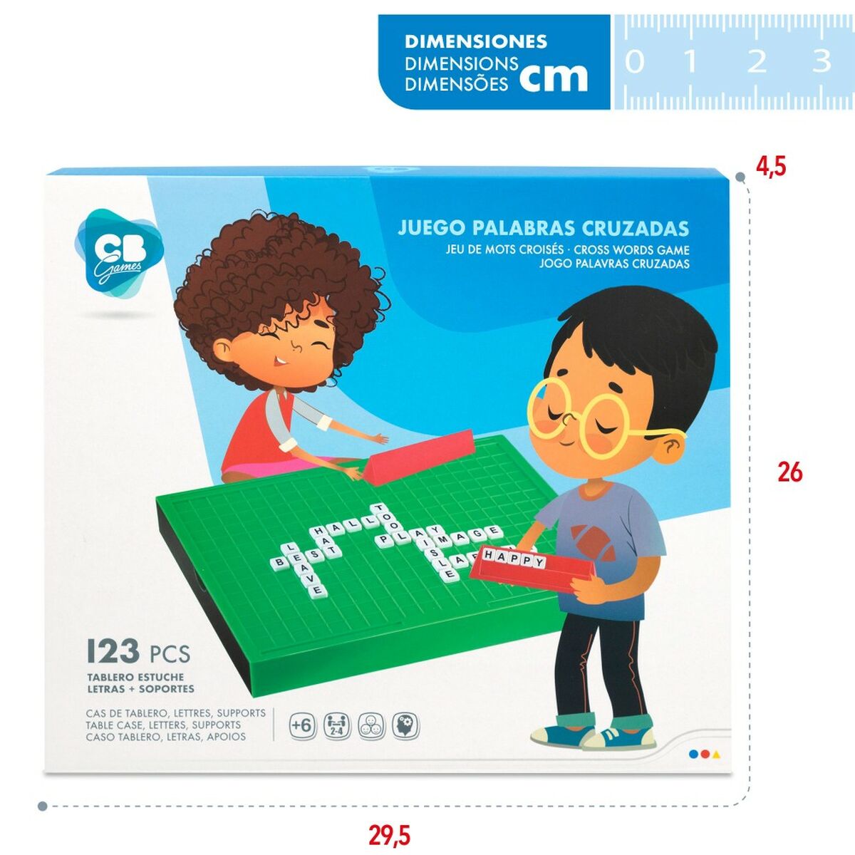 jeu de mots CB Games   25,5 x 3 x 19 cm (6 Unités)
