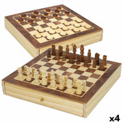 Échecs et dames CB Games Bois Tiroir (4 Unités)