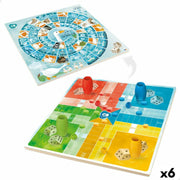 Jeu de petit chevaux et de l'oie CB Games 25 x 1 x 25 cm (25 Pièces) (6 Unités)