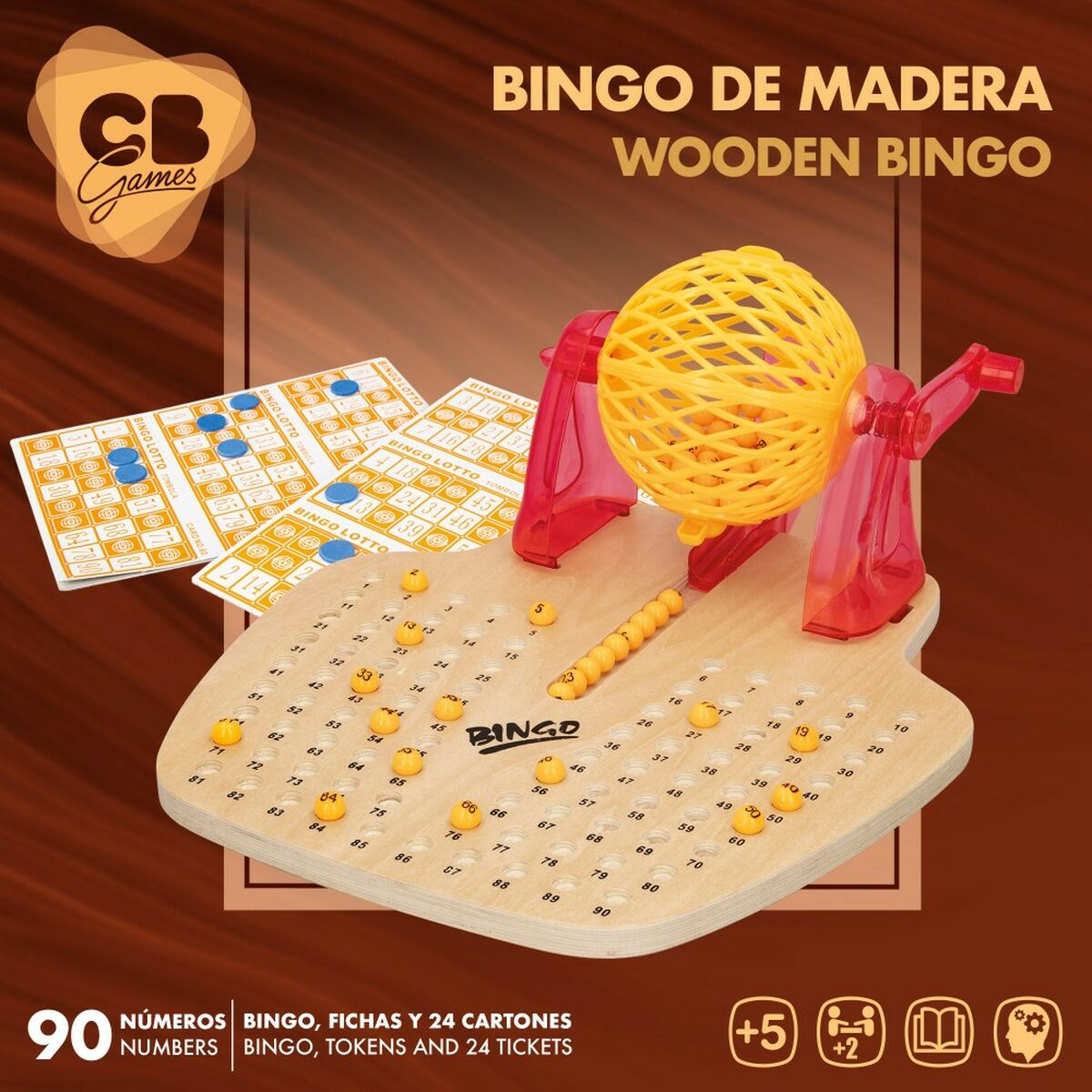 Bingo CB Games Bois Plastique (2 Unités)