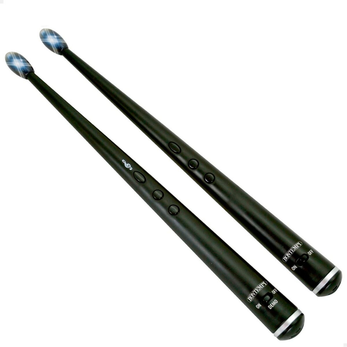 Baguettes de tambour Bontempi Electriques Noir Lumière