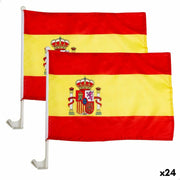 Porte-drapeau pour voiture Colorbaby 45 x 30 cm Espagne 2 Pièces (24 Unités)