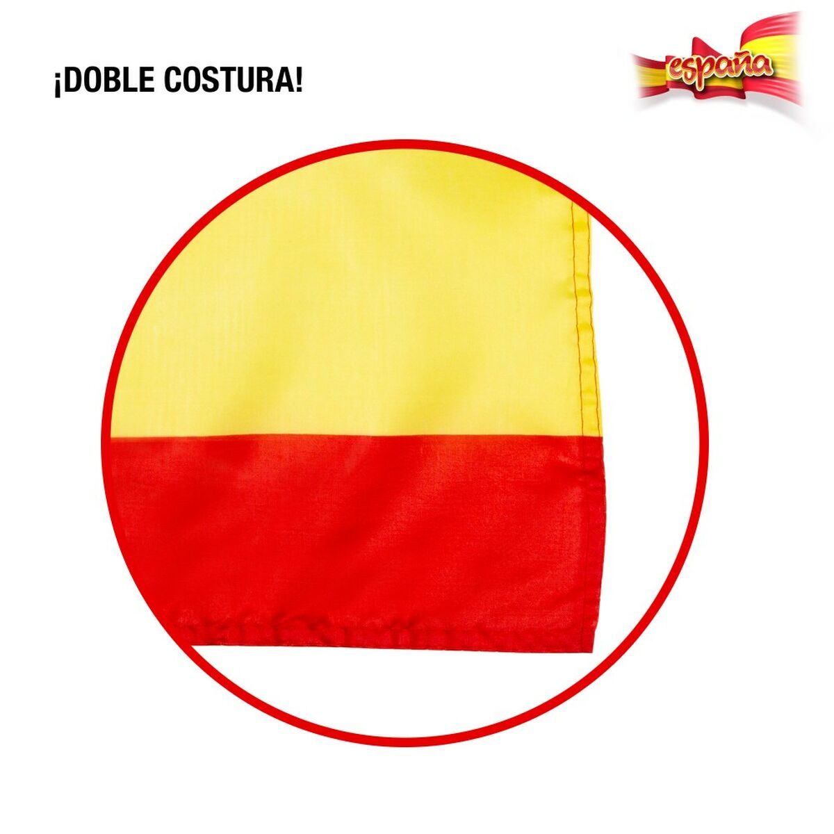 Porte-drapeau pour voiture Colorbaby 45 x 30 cm Espagne 2 Pièces (24 Unités)
