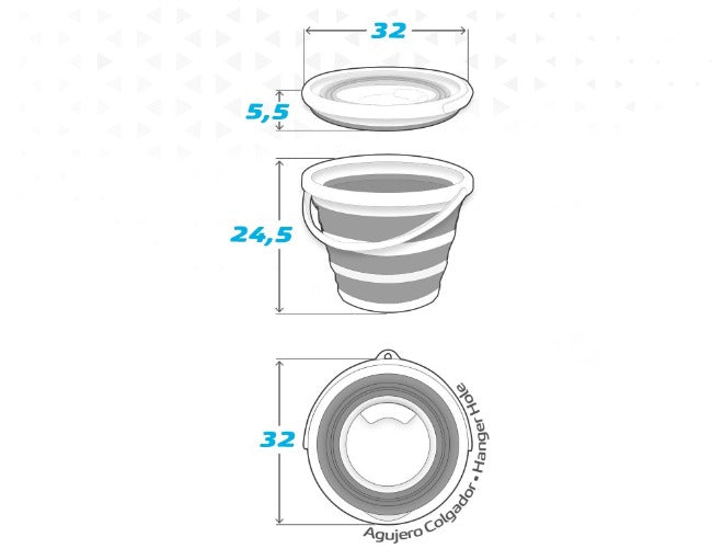 Seau Aktive 10 L 6 Unités