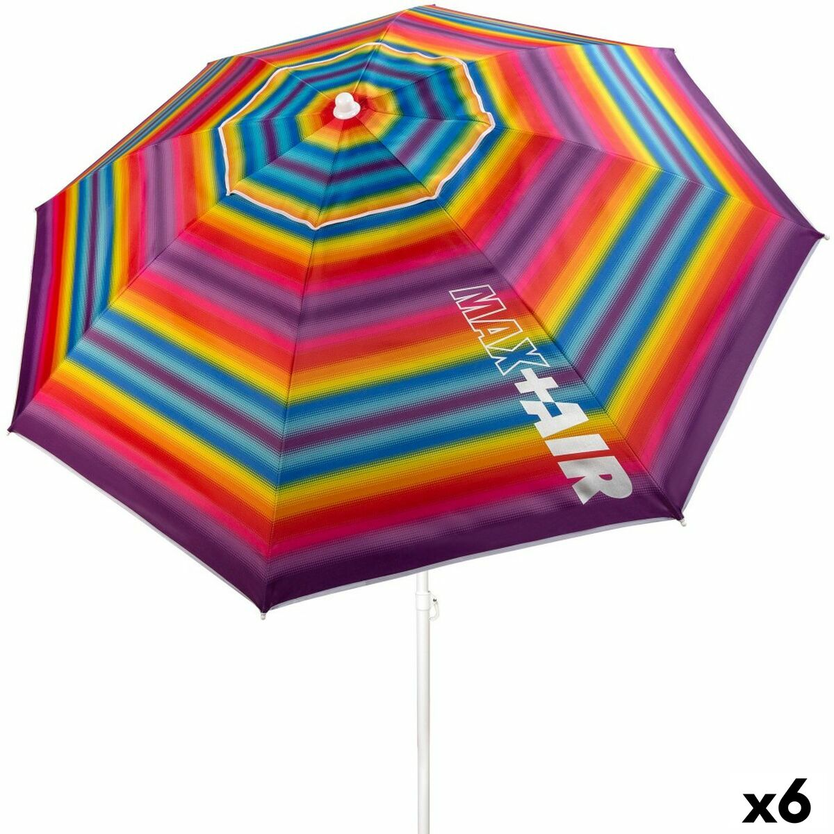 Parapluie Aktive Multicouleur 200 x 200 x 200 cm (6 Unités)