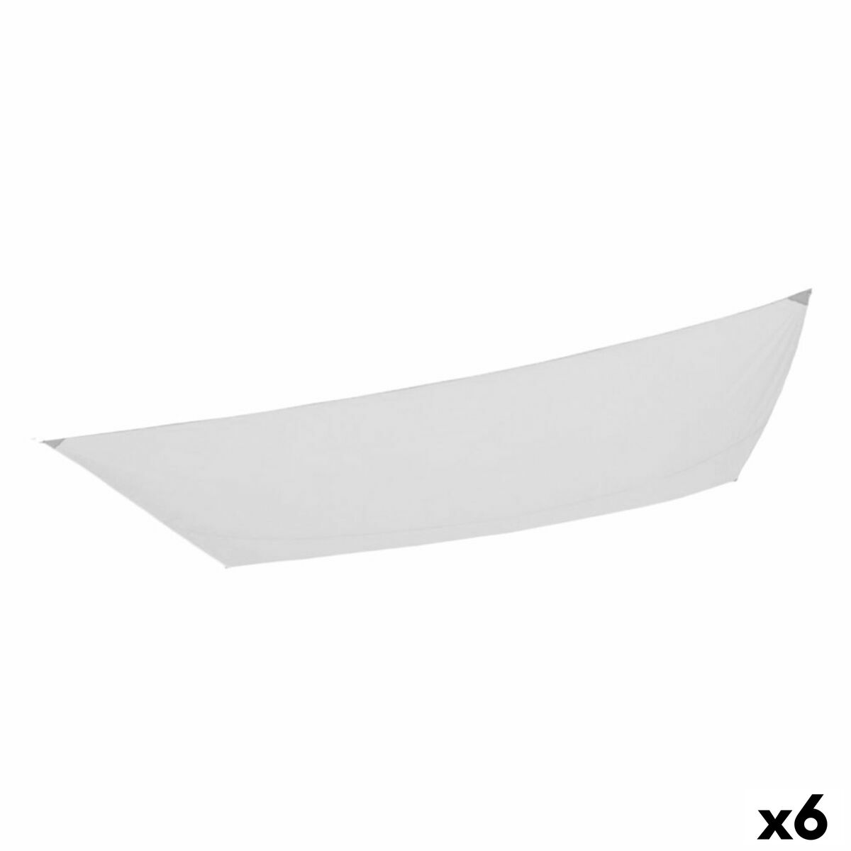 Voile d'ombrage Aktive Blanc 200 x 0,5 x 300 cm Rectangulaire (6 Unités)