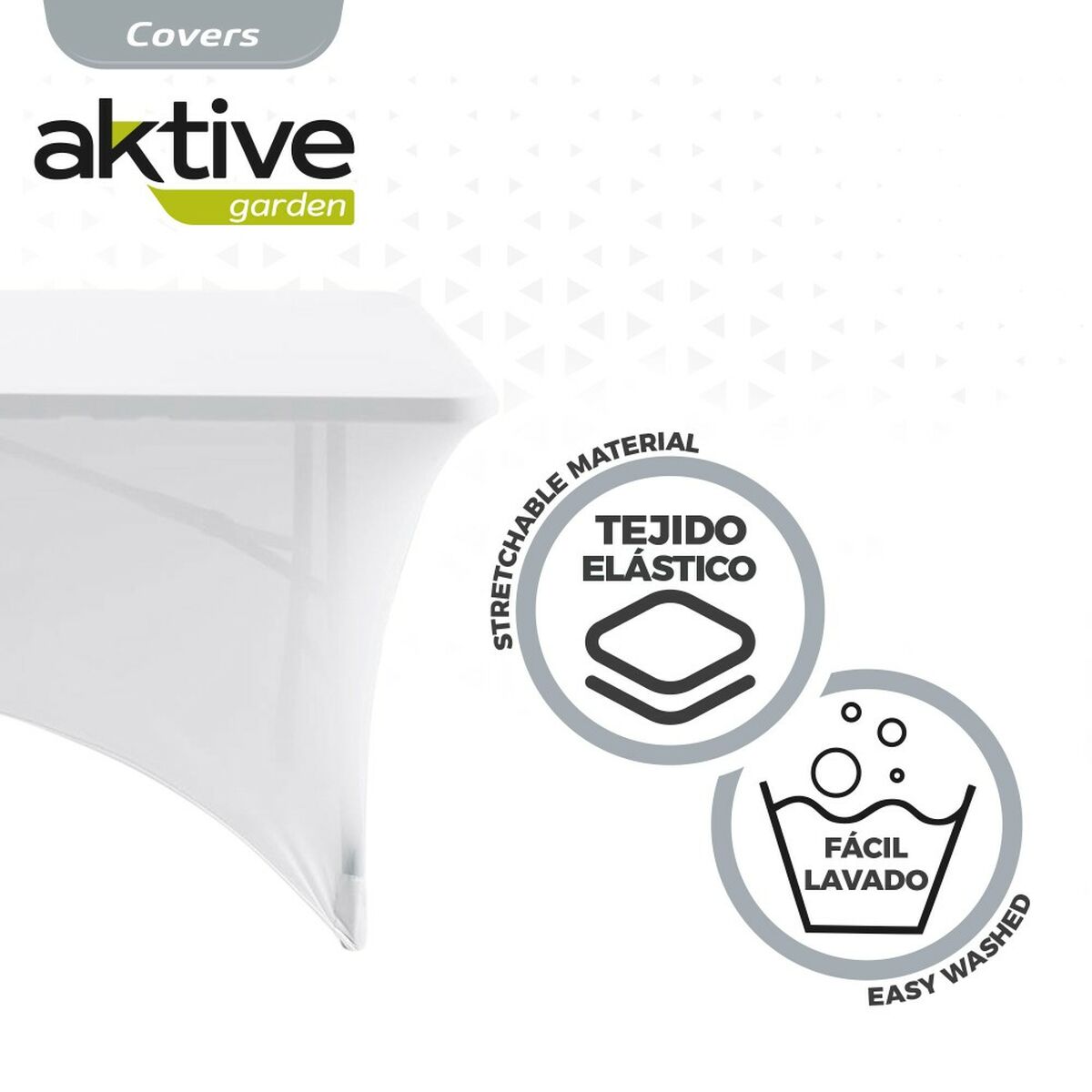 Étui de protection Aktive Blanc 122 x 76 x 61 cm Table Accessoires Voitures Route (6 Unités)