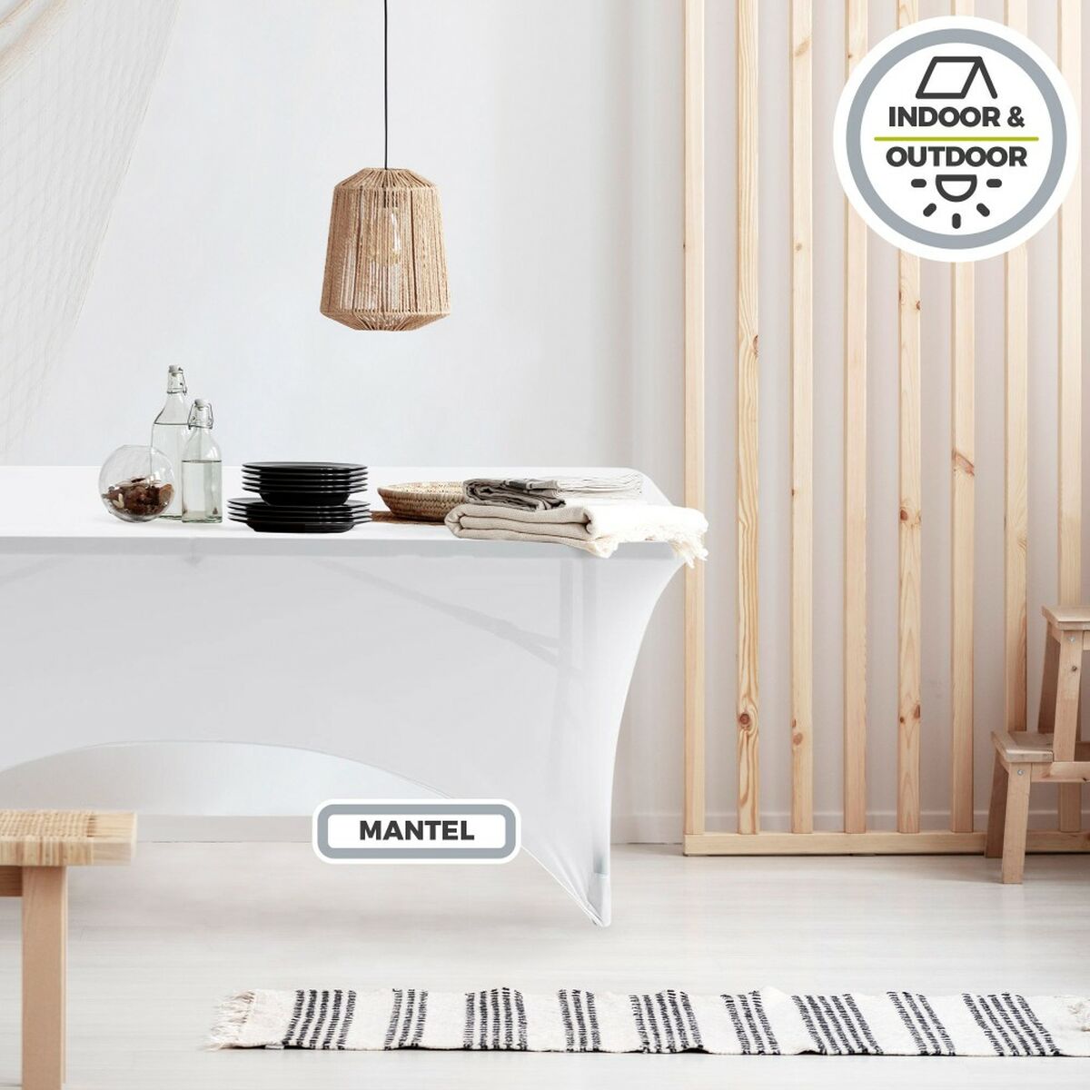 Étui de protection Aktive Blanc 122 x 76 x 61 cm Table Accessoires Voitures Route (6 Unités)