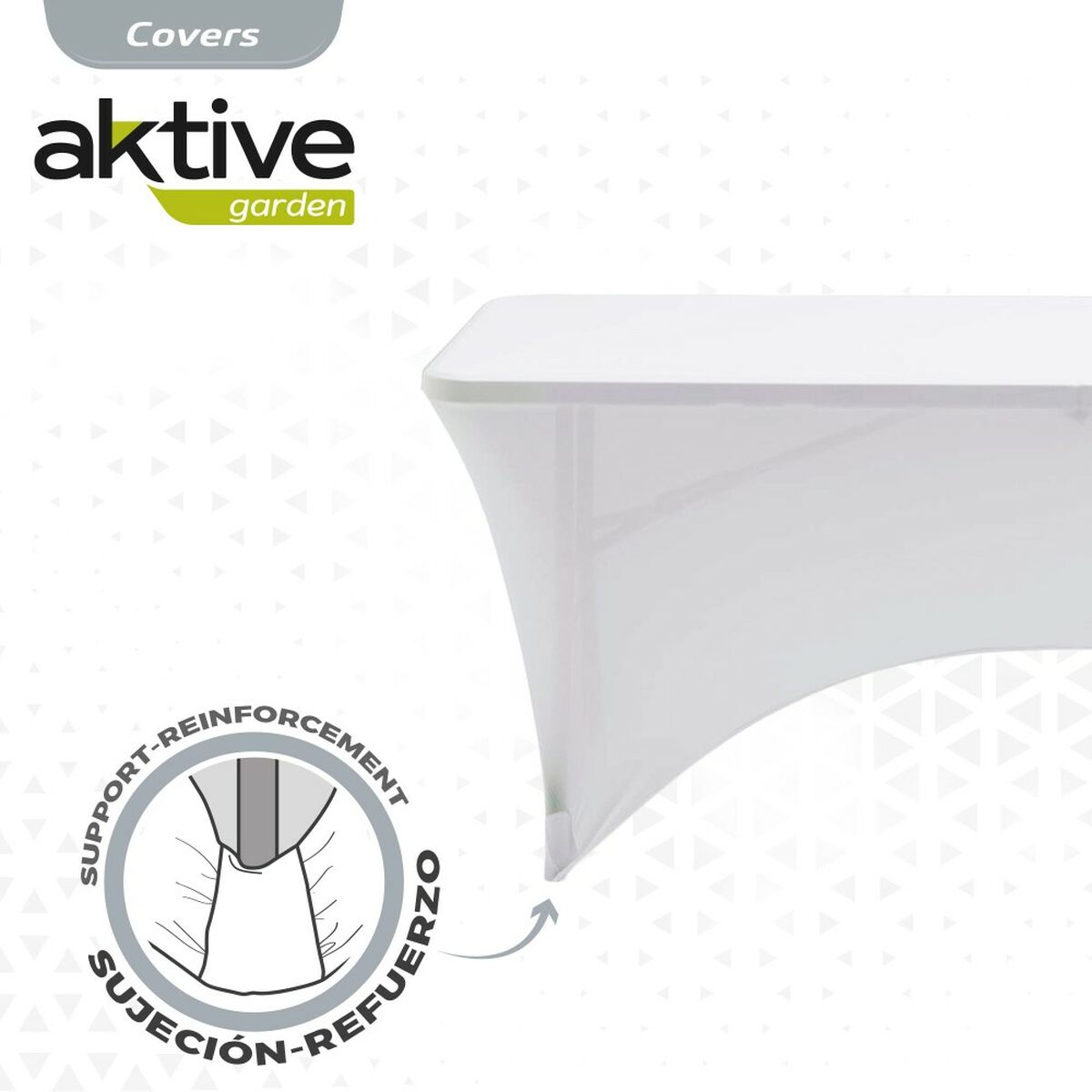 Étui de protection Aktive Blanc 183 x 76 x 76 cm Table Accessoires Voitures Route (6 Unités)