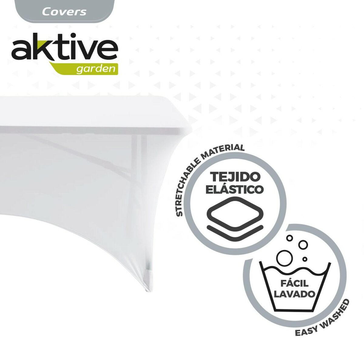 Étui de protection Aktive Blanc 183 x 76 x 76 cm Table Accessoires Voitures Route (6 Unités)