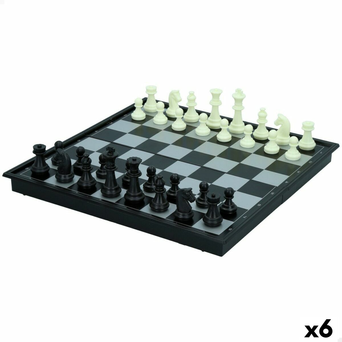 Échecs et dames CB Games Plastique (6 Unités)