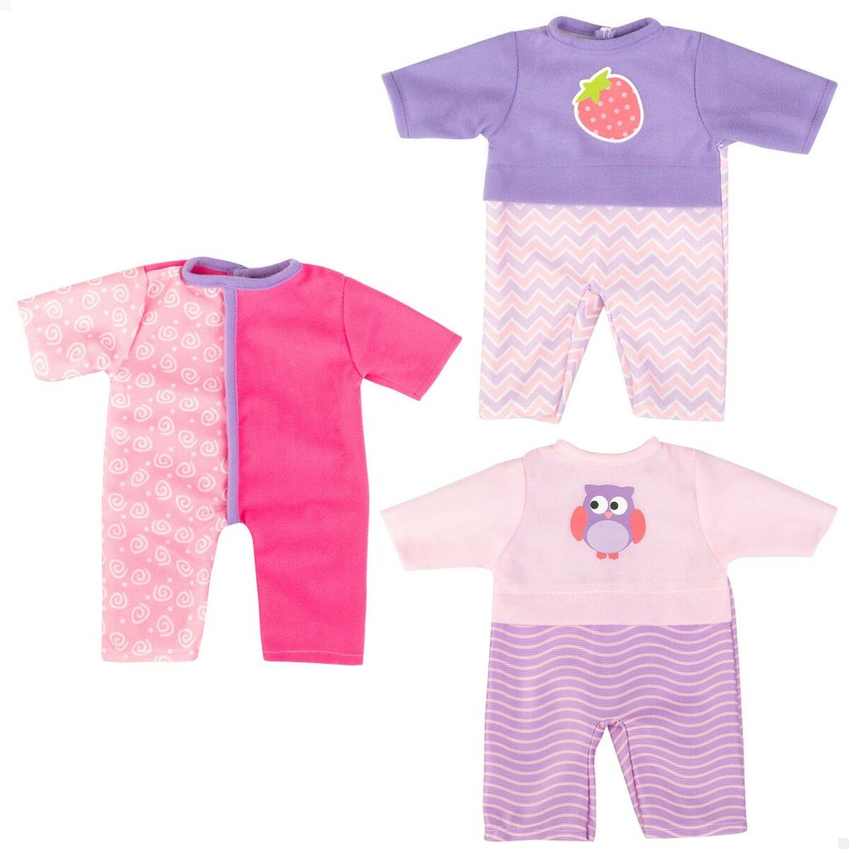 Vêtements de poupée Colorbaby 3 Pièces 6 Unités