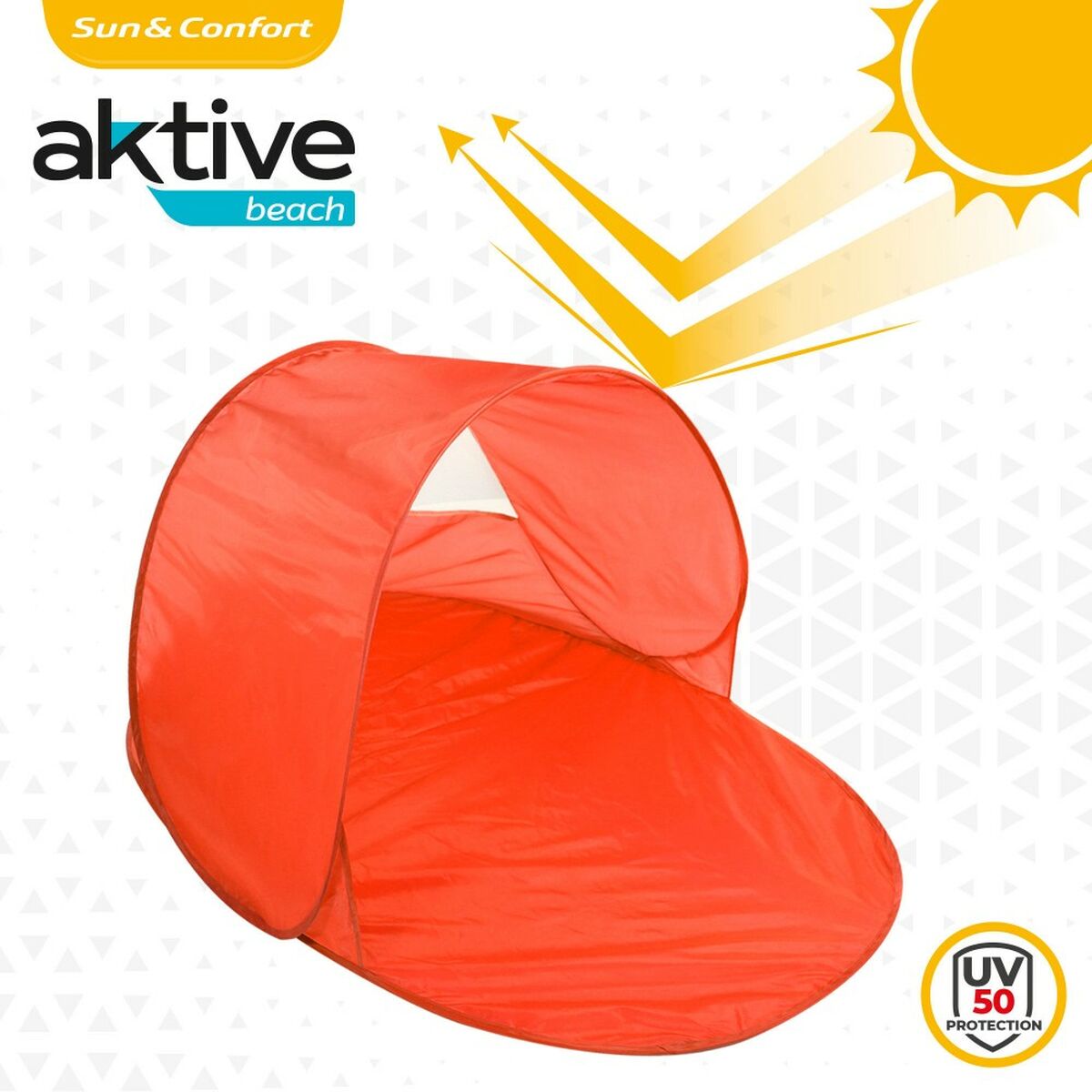 pare-vent de plage Aktive 130 x 72 x 85 cm (6 Unités)