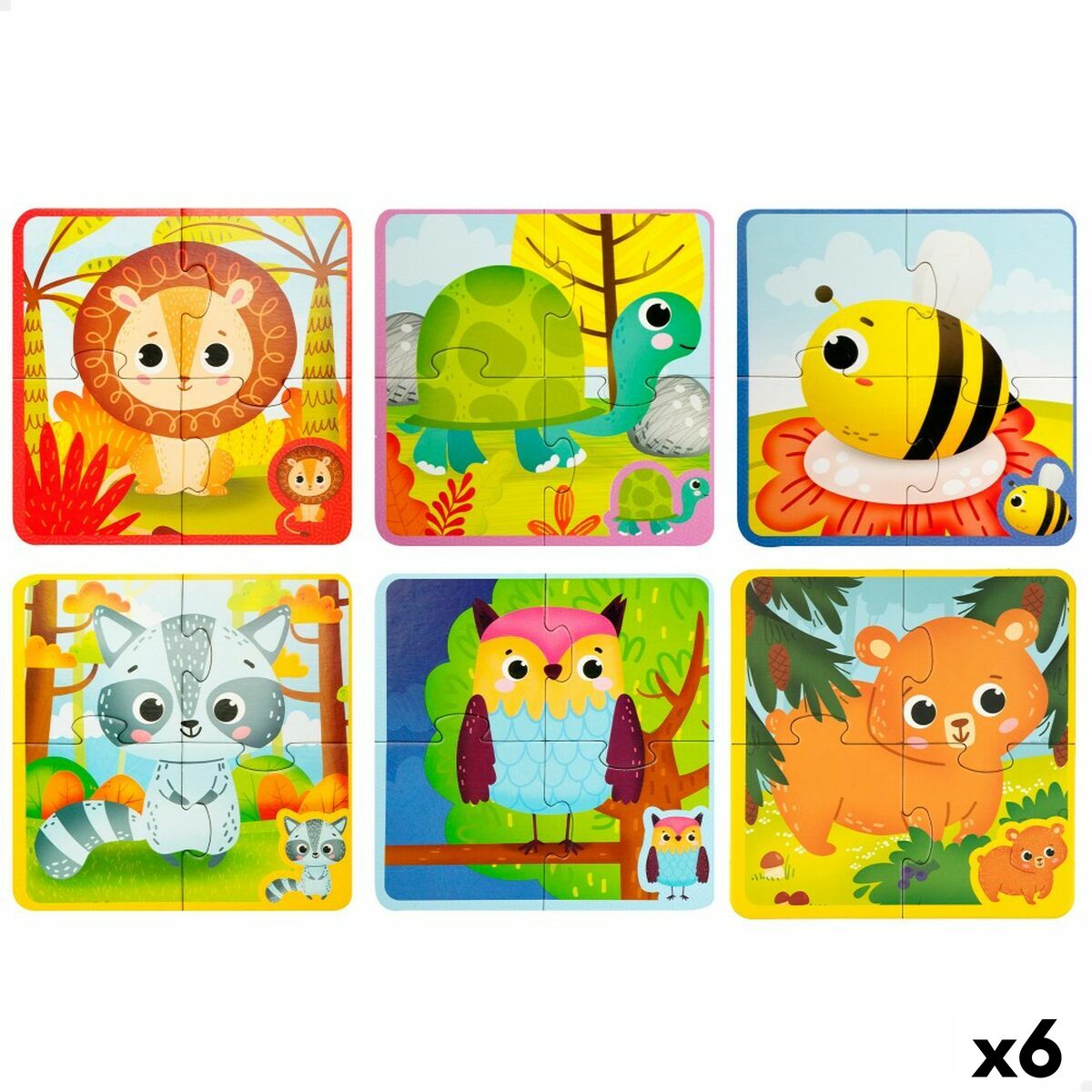 Puzzle Enfant Lisciani Giochi 16 x 0,1 x 16 cm Tactile 24 Pièces 4 Pièces (6 Unités)
