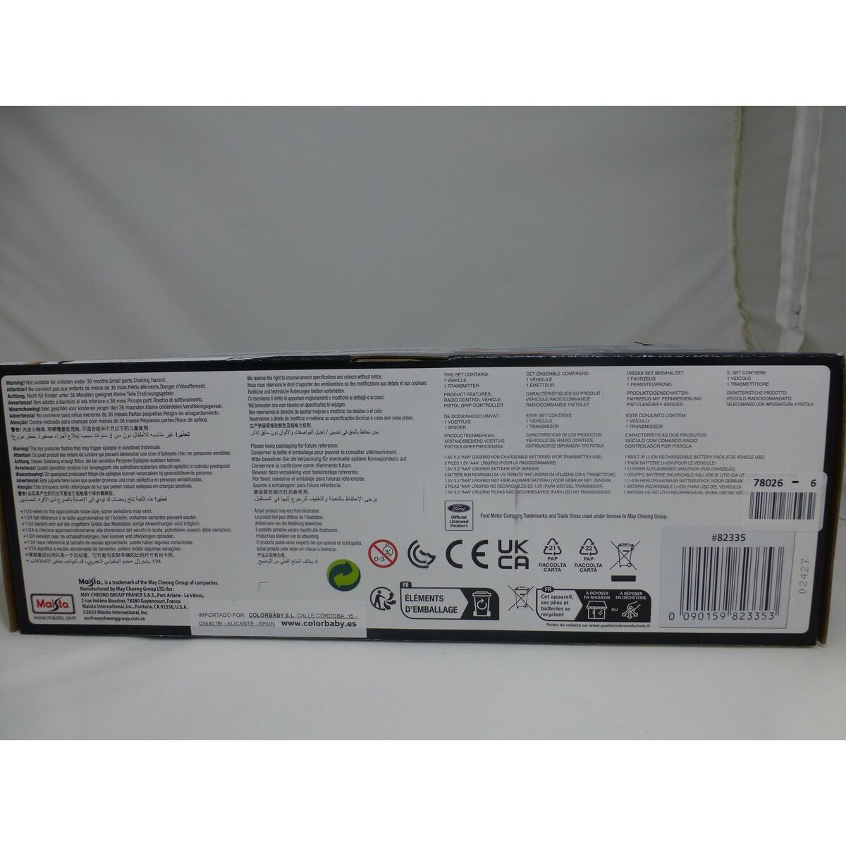 Voiture Télécommandée Ford 21 x 5 x 9,5 cm (6 Unités)