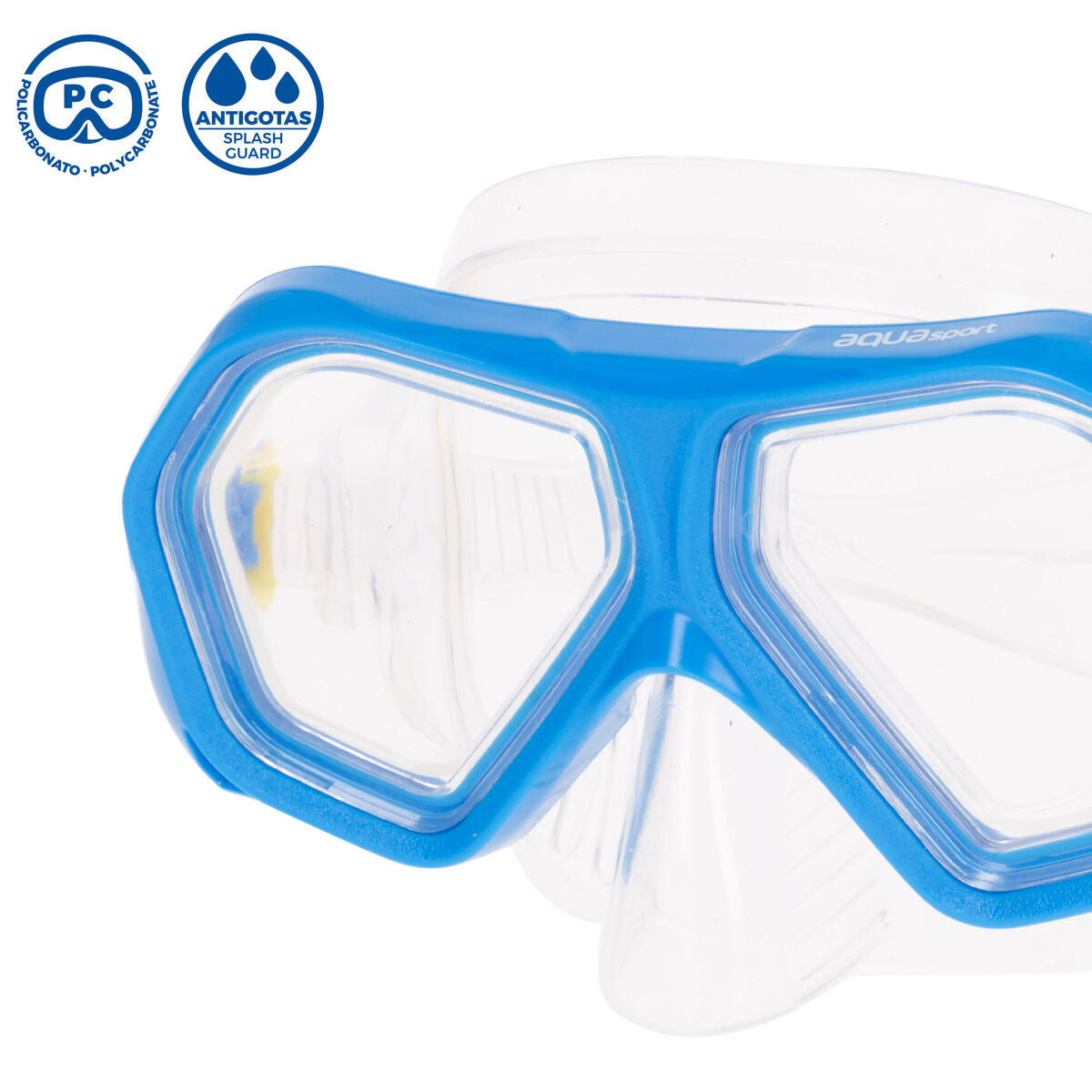 Masque de plongée AquaSport Bleu (6 Unités)