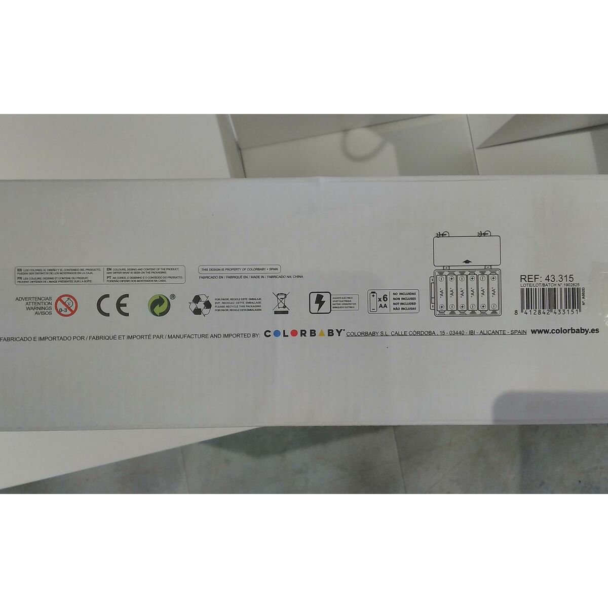 Table de Hockey Colorbaby 69 x 10 x 36 cm (2 Unités)