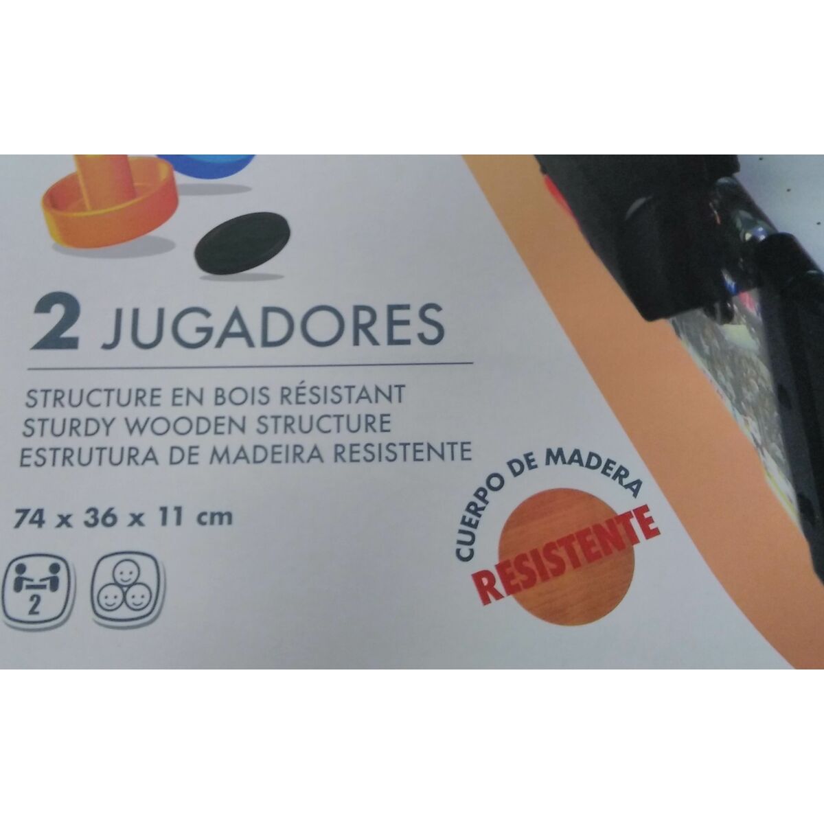 Table de Hockey Colorbaby 69 x 10 x 36 cm (2 Unités)