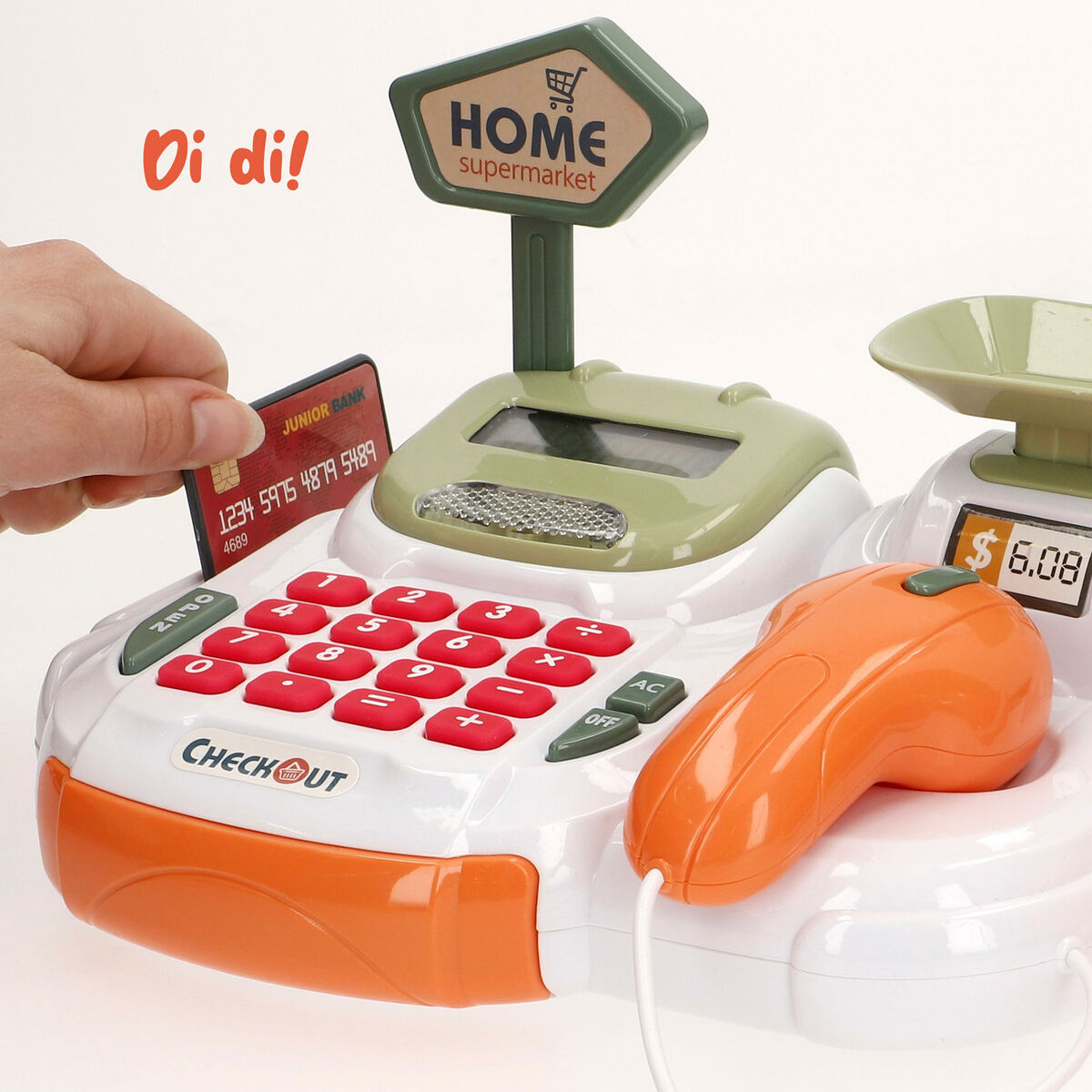 Caisse enregistreuse Jouet 23 x 14 x 17 cm 4 Unités