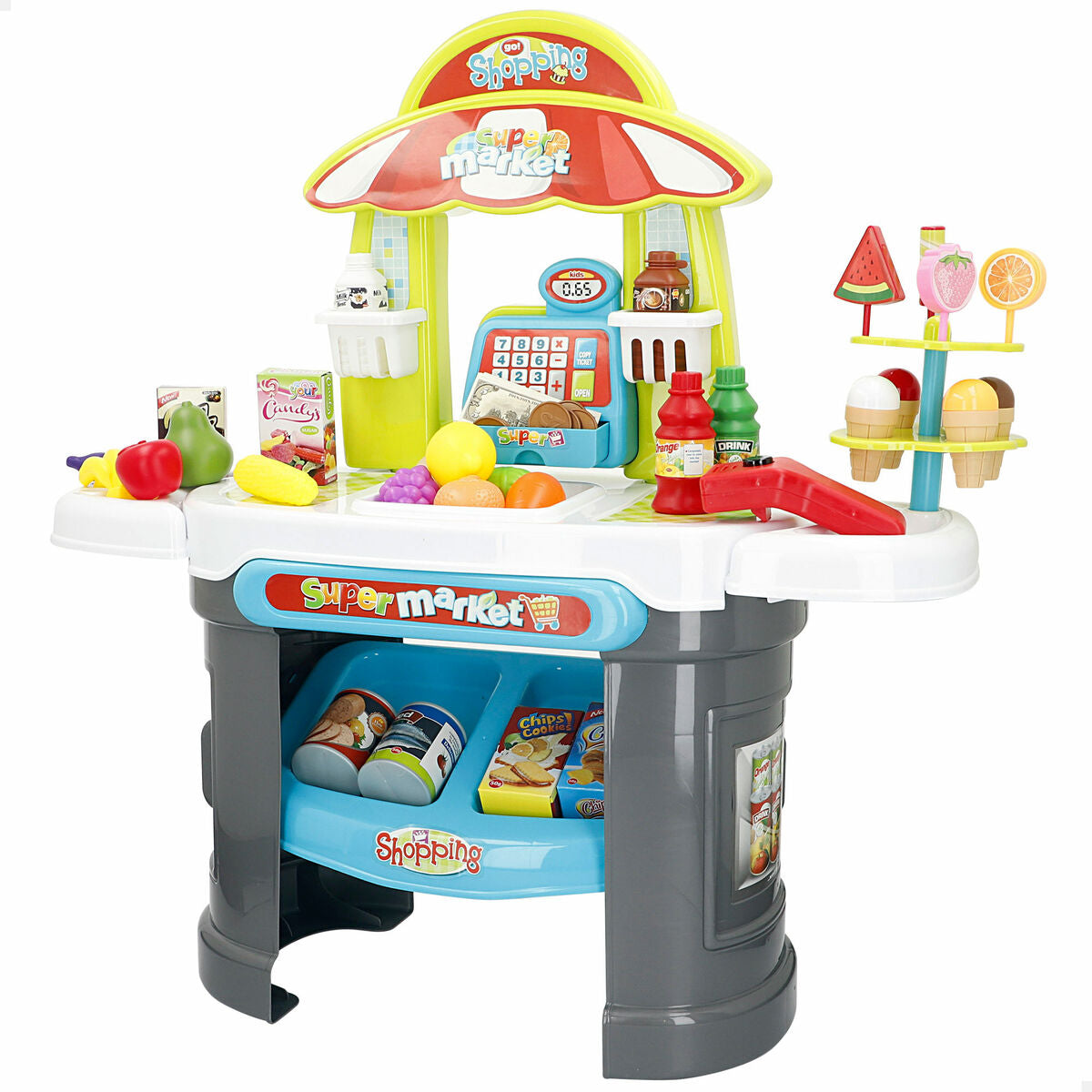Supermarché de jouets 66 x 68 x 25 cm 2 Unités