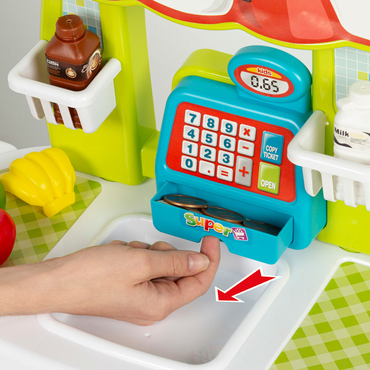 Supermarché de jouets 66 x 68 x 25 cm 2 Unités