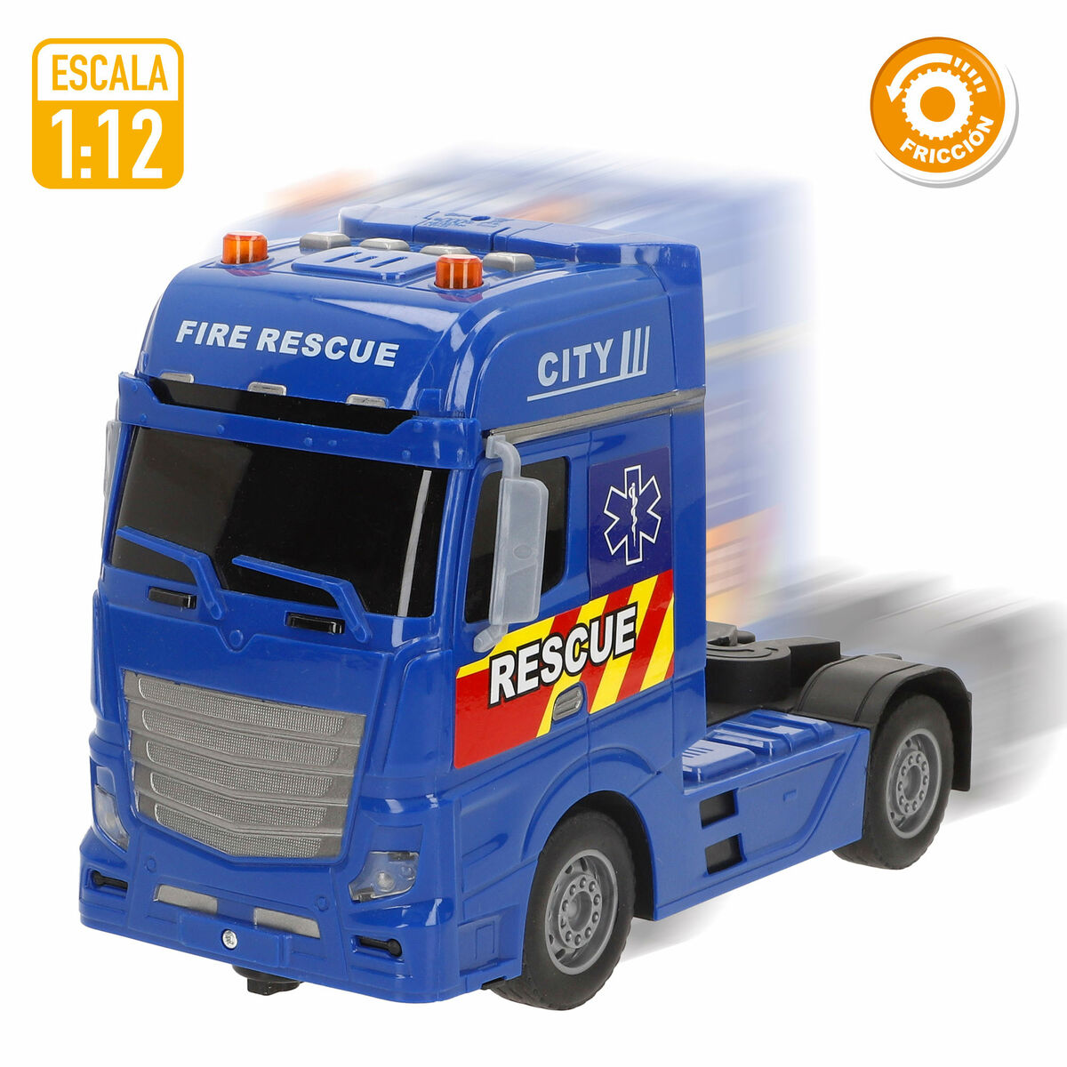 Camion Autotransporteur Speed & Go 55 x 17 x 12 cm (2 Unités)