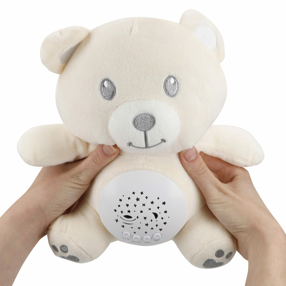 Peluche Projecteur LED Colorbaby Tissu Peluche Plastique 20 x 25 x 12 cm (4 Unités)