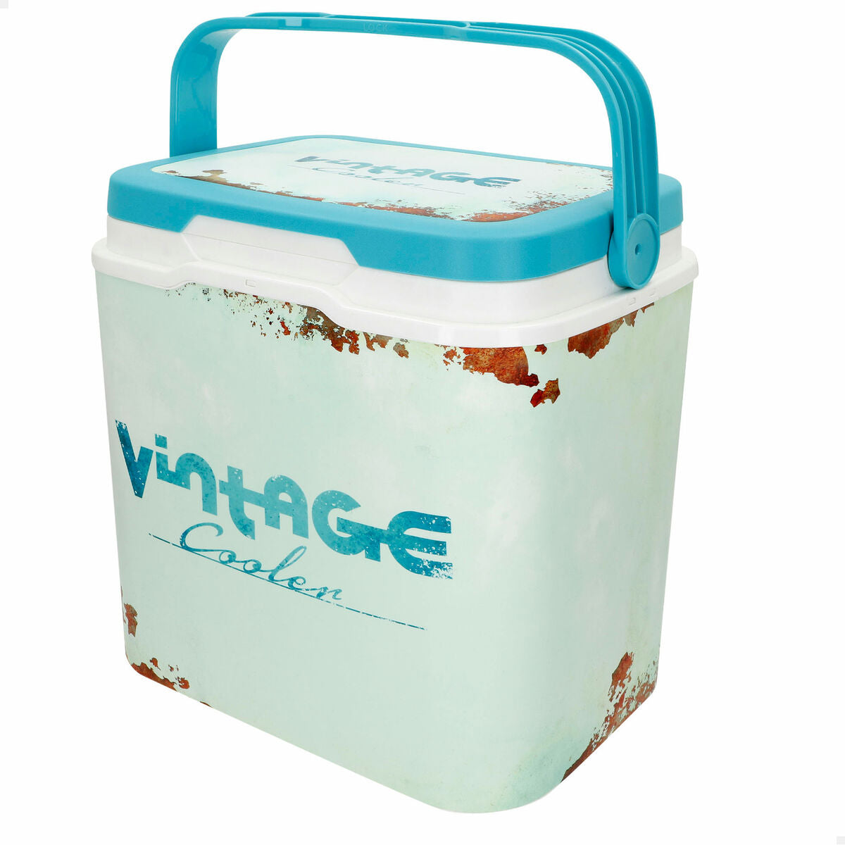 Glacière Rigide Portable Aktive 24 L 37 x 35 x 27 cm Bleu (2 Unités)