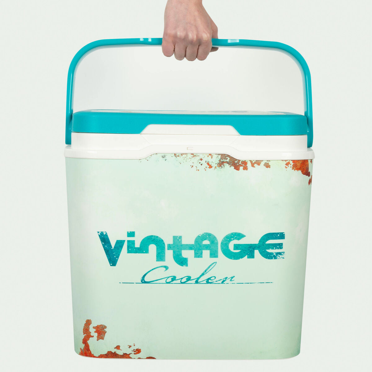 Glacière Rigide Portable Aktive 24 L 37 x 35 x 27 cm Bleu (2 Unités)