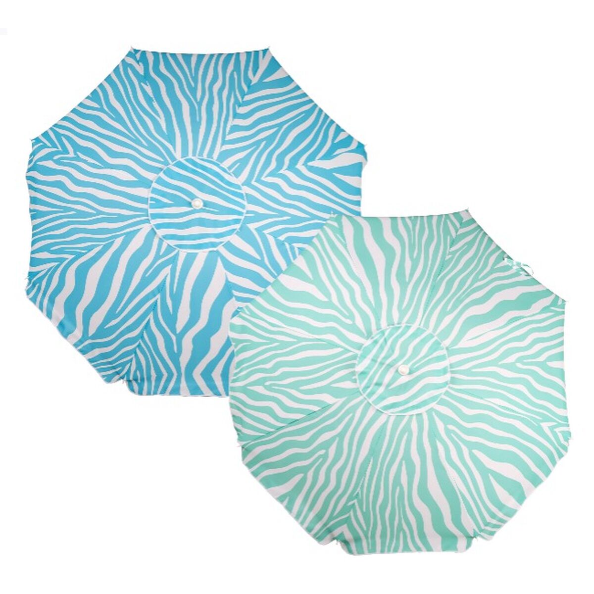 Parasol de plage Aktive Bleu 200 x 195 x 200 cm (6 Unités)