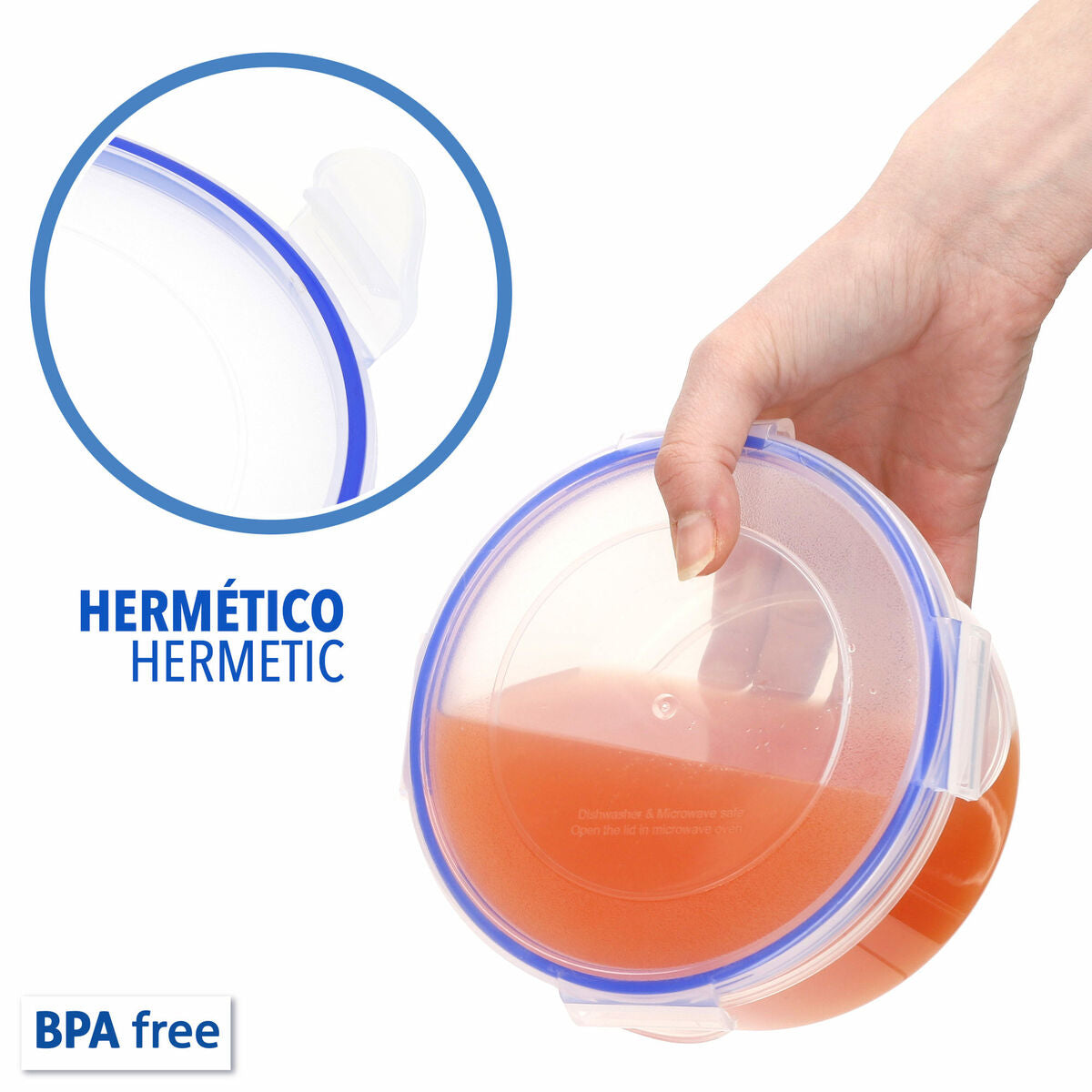 Ensemble de contenants de cuisine hermétiques empilables Max Home 23 x 11 x 23 cm 6 Unités