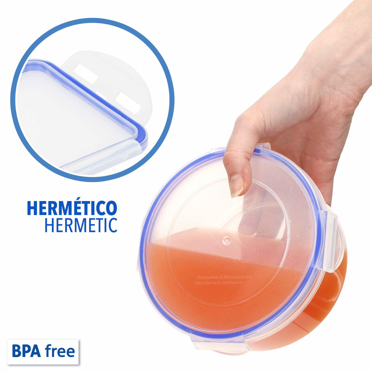 Ensemble de contenants de cuisine hermétiques empilables Max Home 29 x 12 x 20 cm 6 Unités