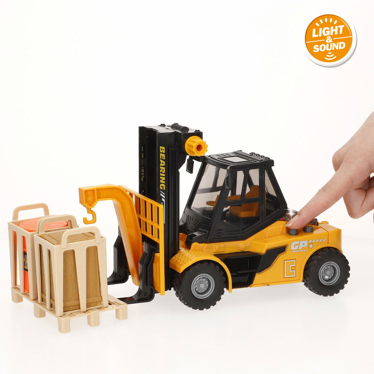 Véhicules de Chantier Colorbaby Lumière Son 26 x 14 x 10 cm (6 Unités)