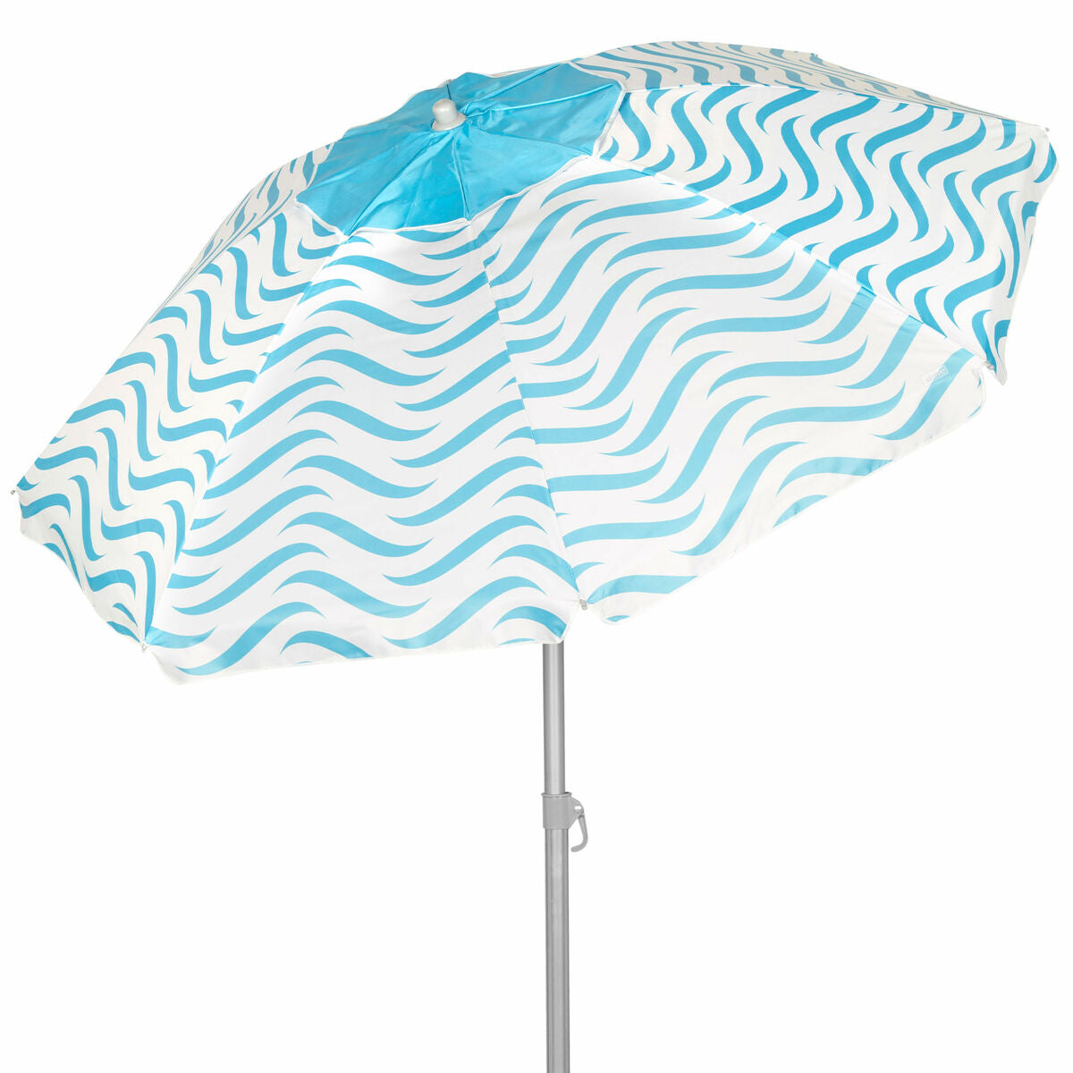 Parasol de plage Aktive Bleu Ø 220 cm 220 x 200 x 220 cm (6 Unités)