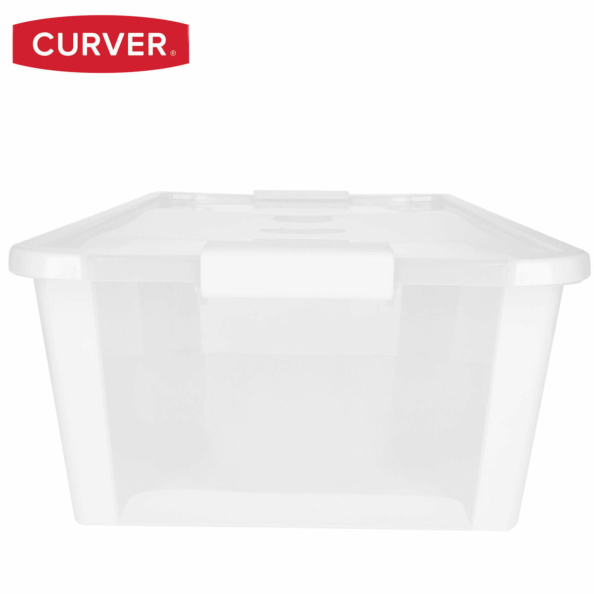 Boîte de rangement avec couvercle Curver Blanc Plastique 26 L 55 x 19 x 35 cm (7 Unités)