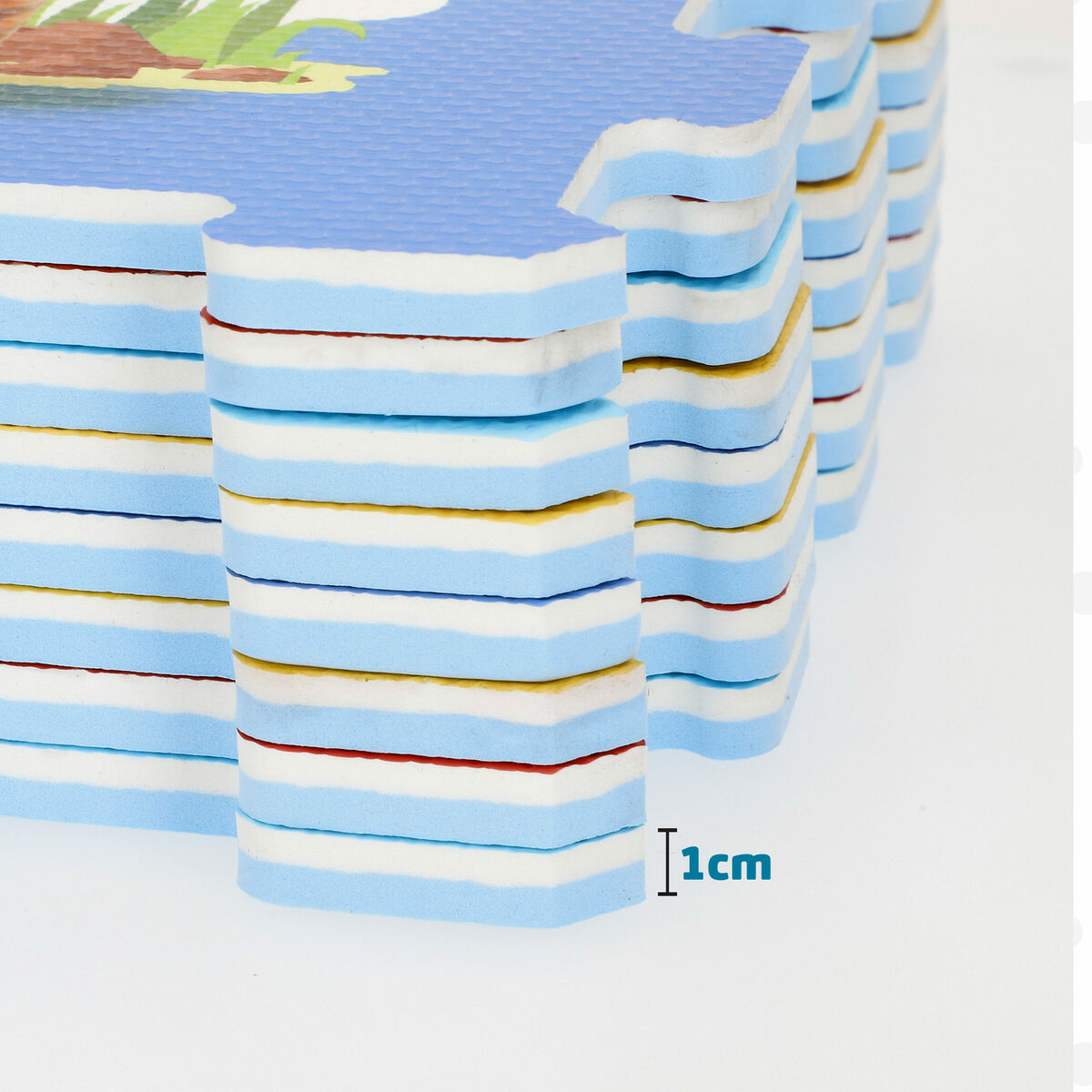 Tapis Puzzle Colorbaby Plastique EVA 114 x 58 cm 8 Pièces (4 Unités)