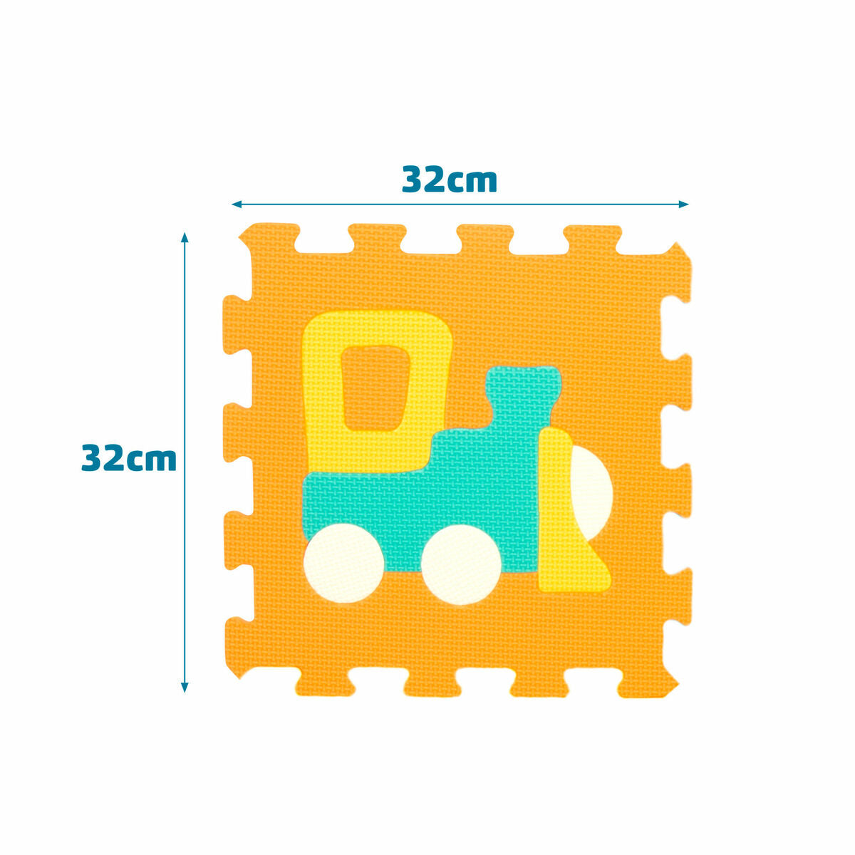 Tapis Puzzle Colorbaby Multicouleur Plastique EVA 90 x 90 cm Voitures 9 Pièces (4 Unités)