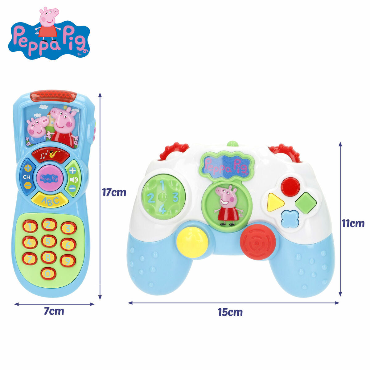 Téléphone d'Apprentissage Peppa Pig 15 x 11 x 5 cm (4 Unités)