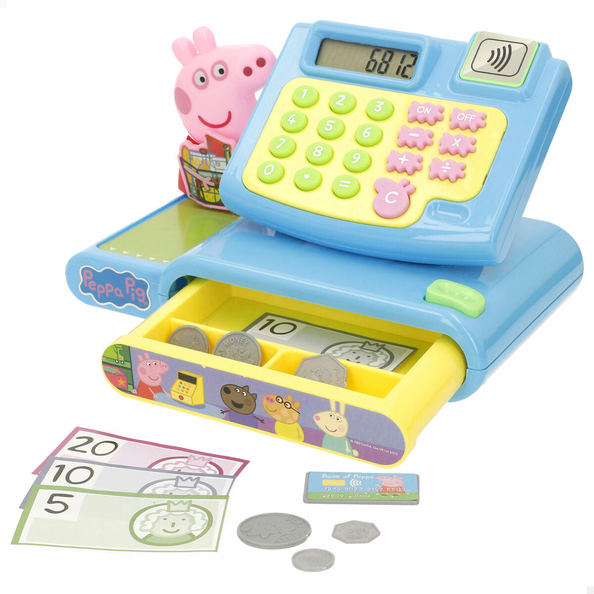 Caisse enregistreuse Jouet Peppa Pig 19 x 15 x 13 cm (4 Unités)