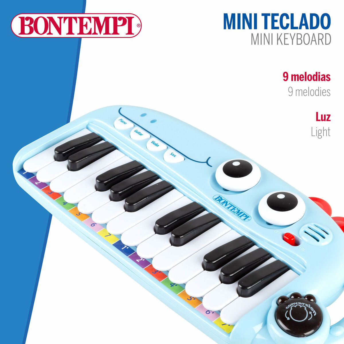 Piano Éducatif Apprentissage Bontempi Dino 30 x 4 x 14 cm (4 Unités)