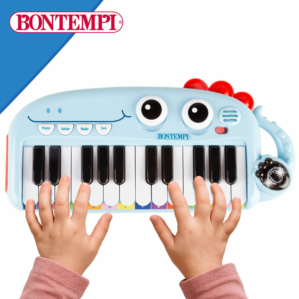 Piano Éducatif Apprentissage Bontempi Dino 30 x 4 x 14 cm (4 Unités)