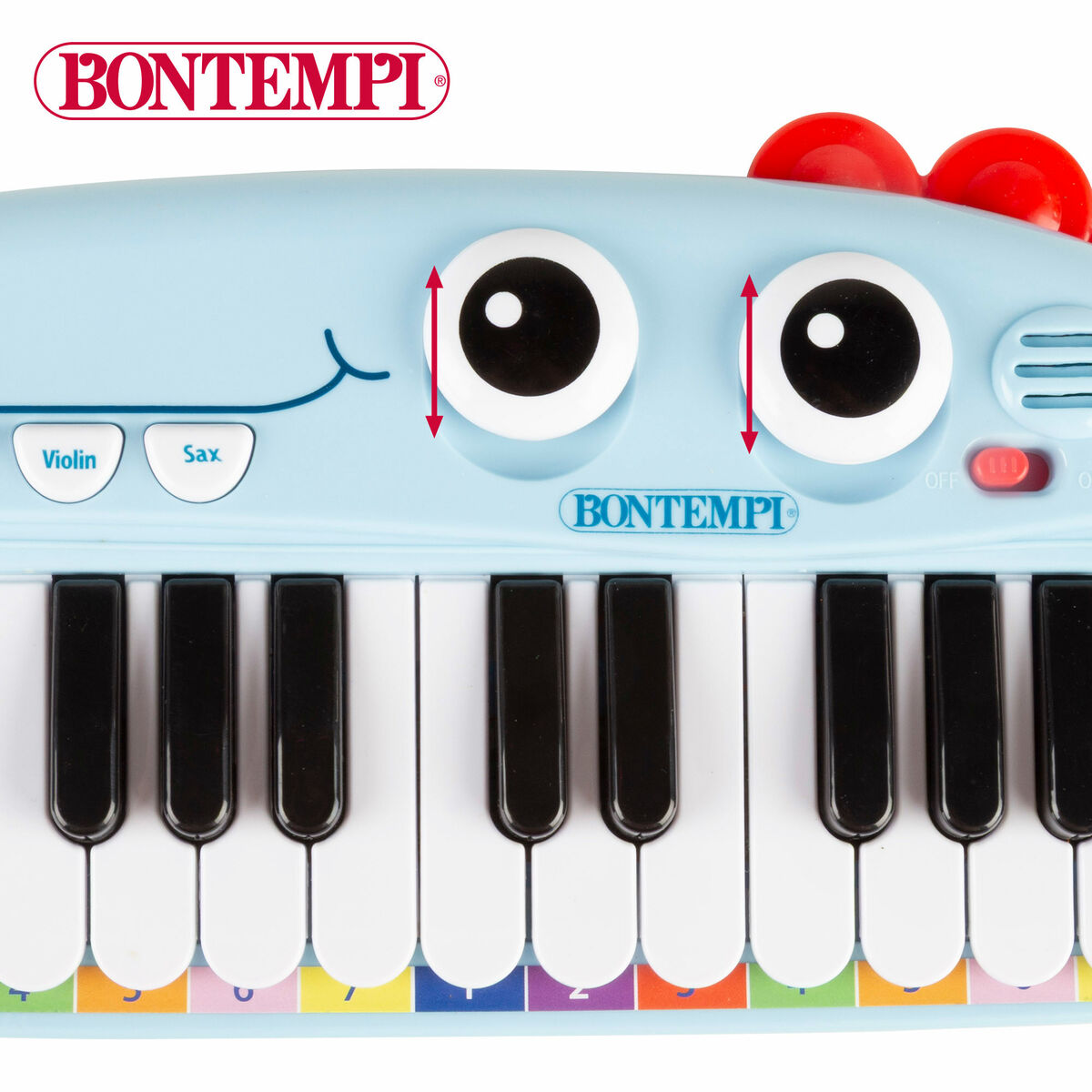 Piano Éducatif Apprentissage Bontempi Dino 30 x 4 x 14 cm (4 Unités)