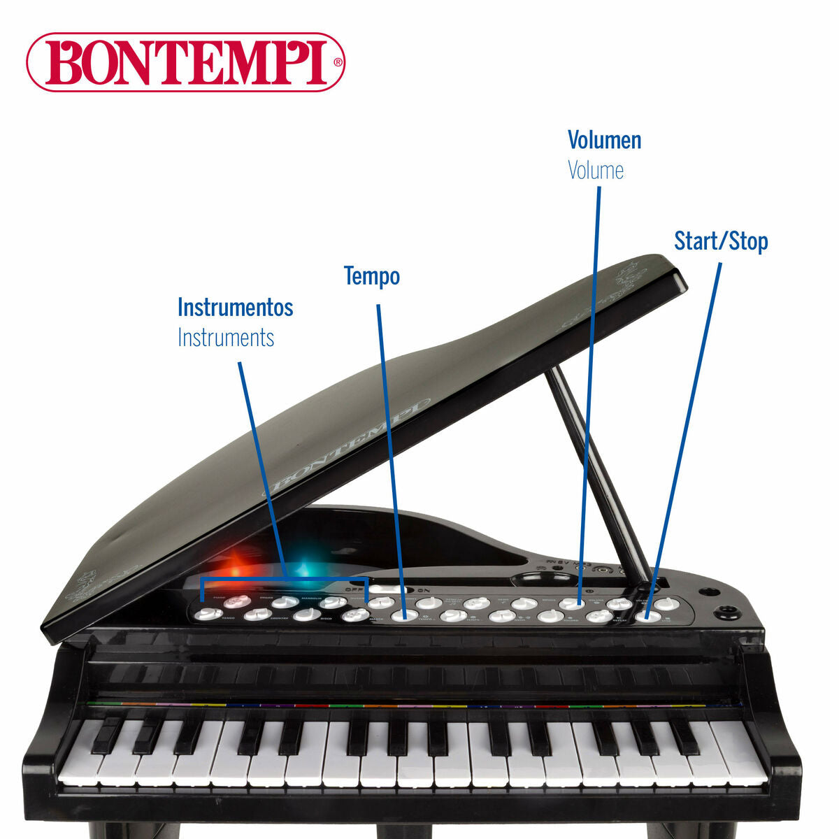 Piano Éducatif Apprentissage Bontempi 40 x 62 x 33 cm (2 Unités)