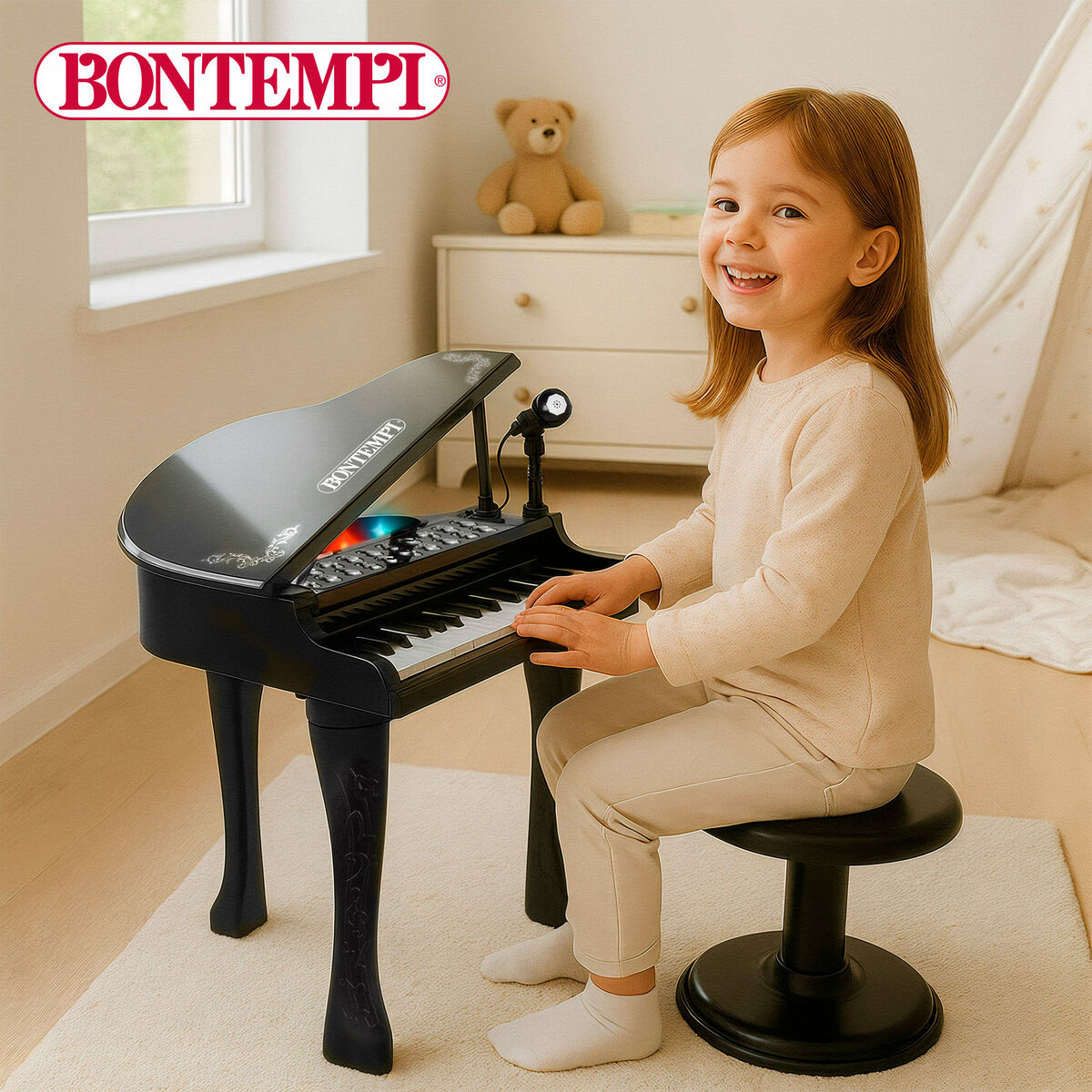 Piano Éducatif Apprentissage Bontempi 40 x 62 x 33 cm (2 Unités)