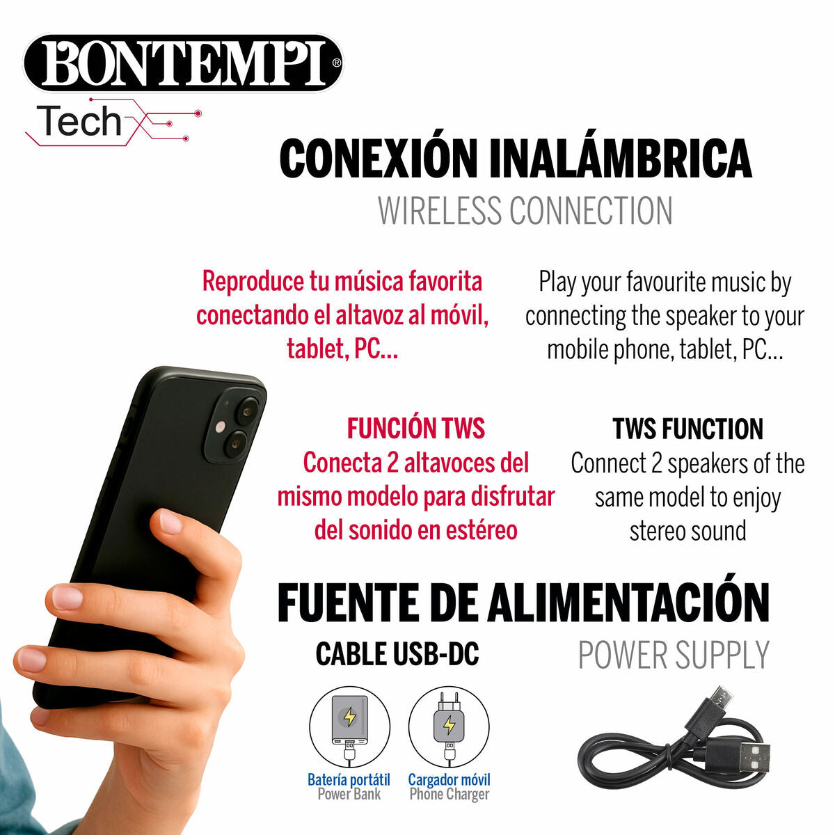 Enceinte avec Microphone Karaoké Bontempi Plastique 34 x 50 x 29 cm (2 Unités)