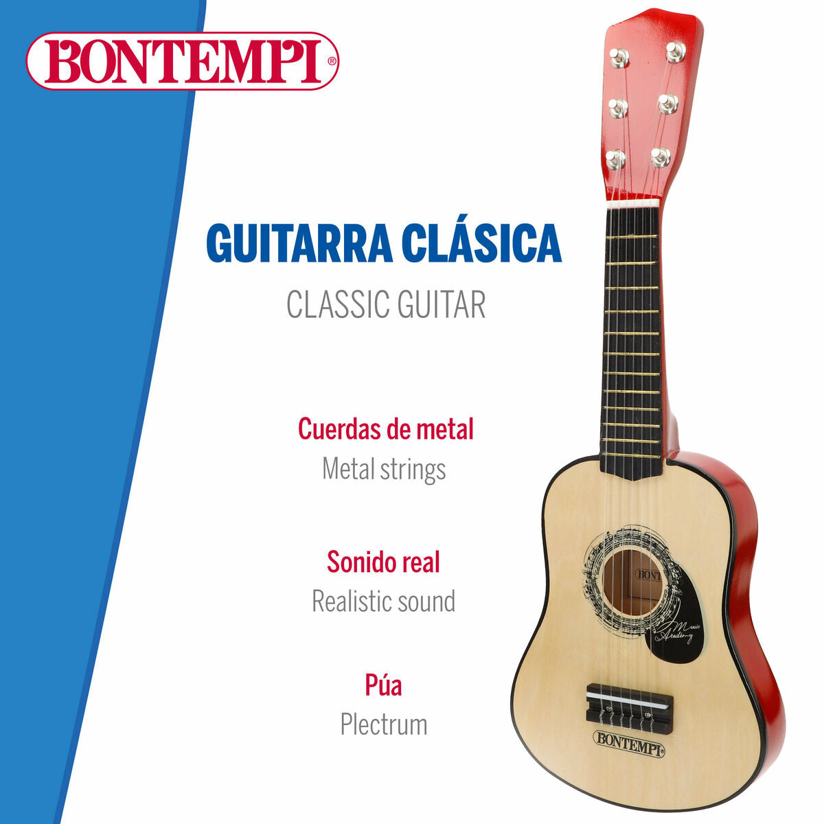 Guitare pour Enfant Bontempi 19 x 55 x 6 cm (2 Unités)
