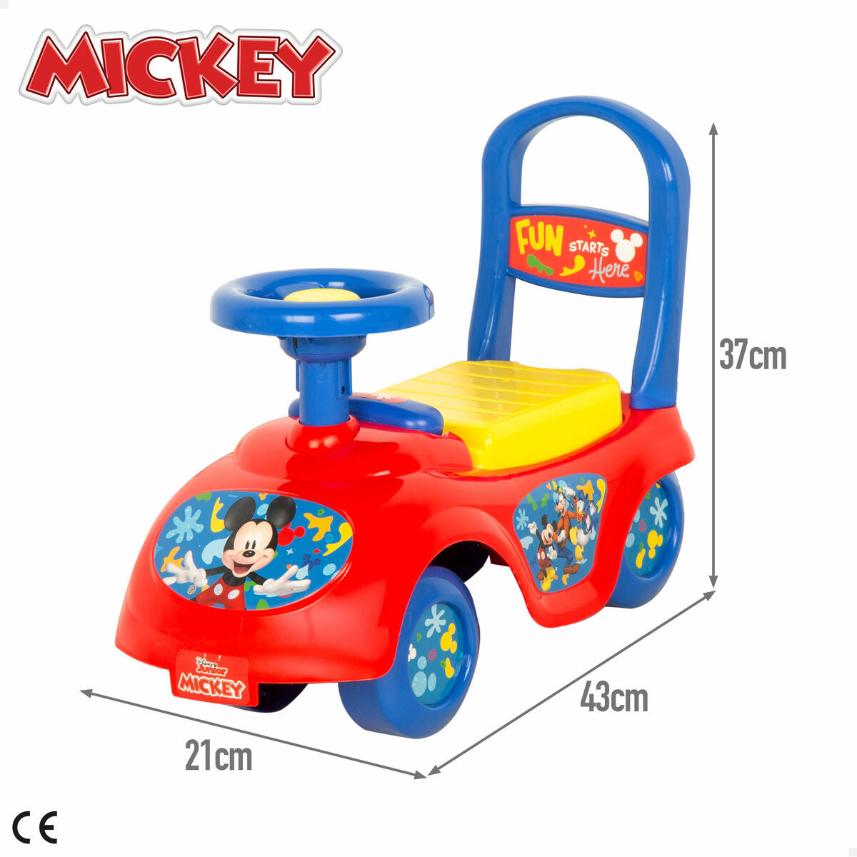 Porteur Mickey Mouse 43 x 37 x 21 cm (2 Unités)
