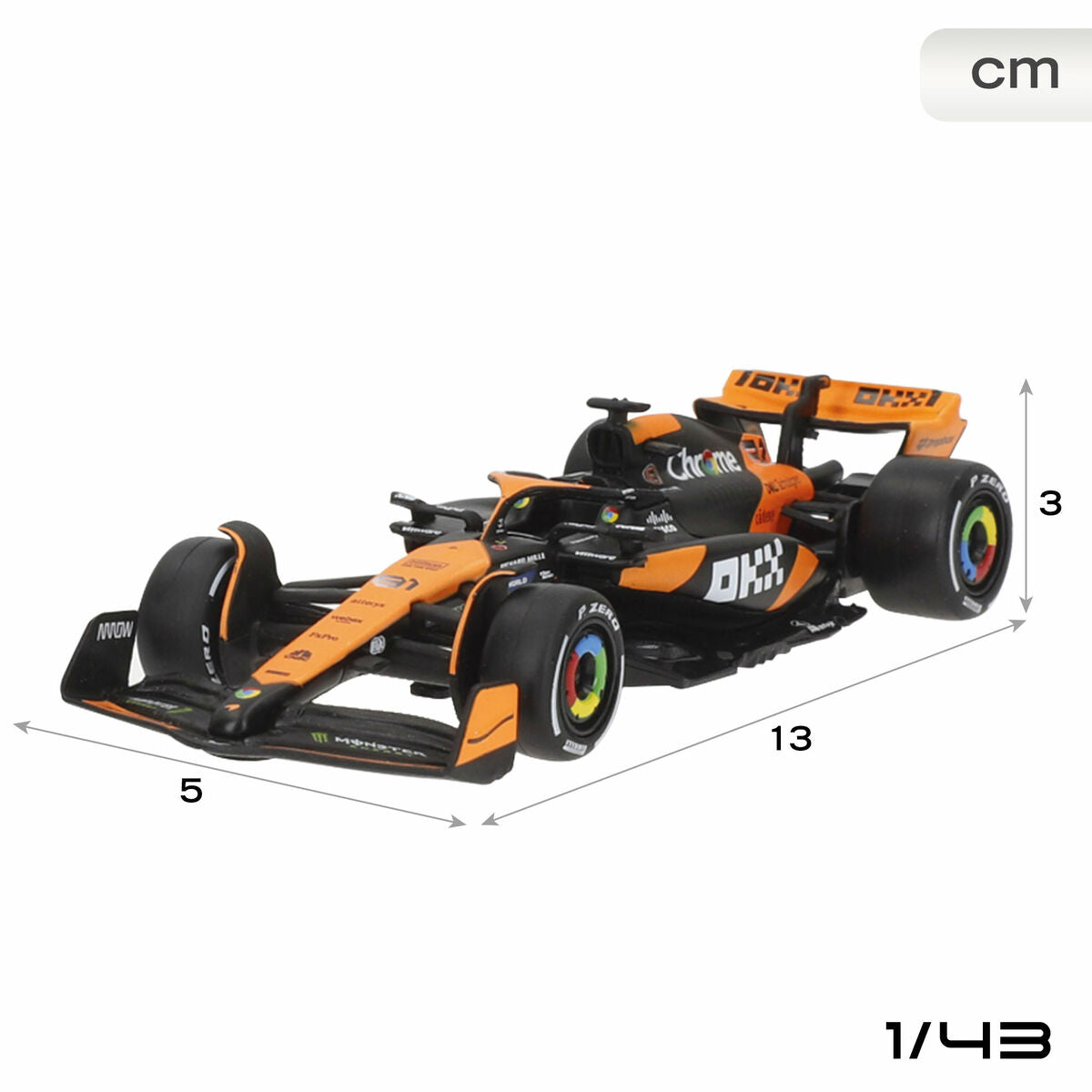 Petite voiture-jouet McLaren F1 2024 MCL38 (6 Unités)