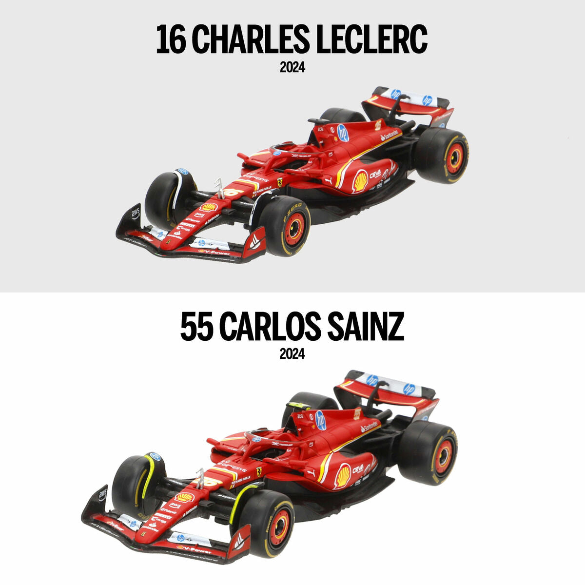 Petite voiture-jouet Ferrari F1 2024 SF24 (6 Unités)