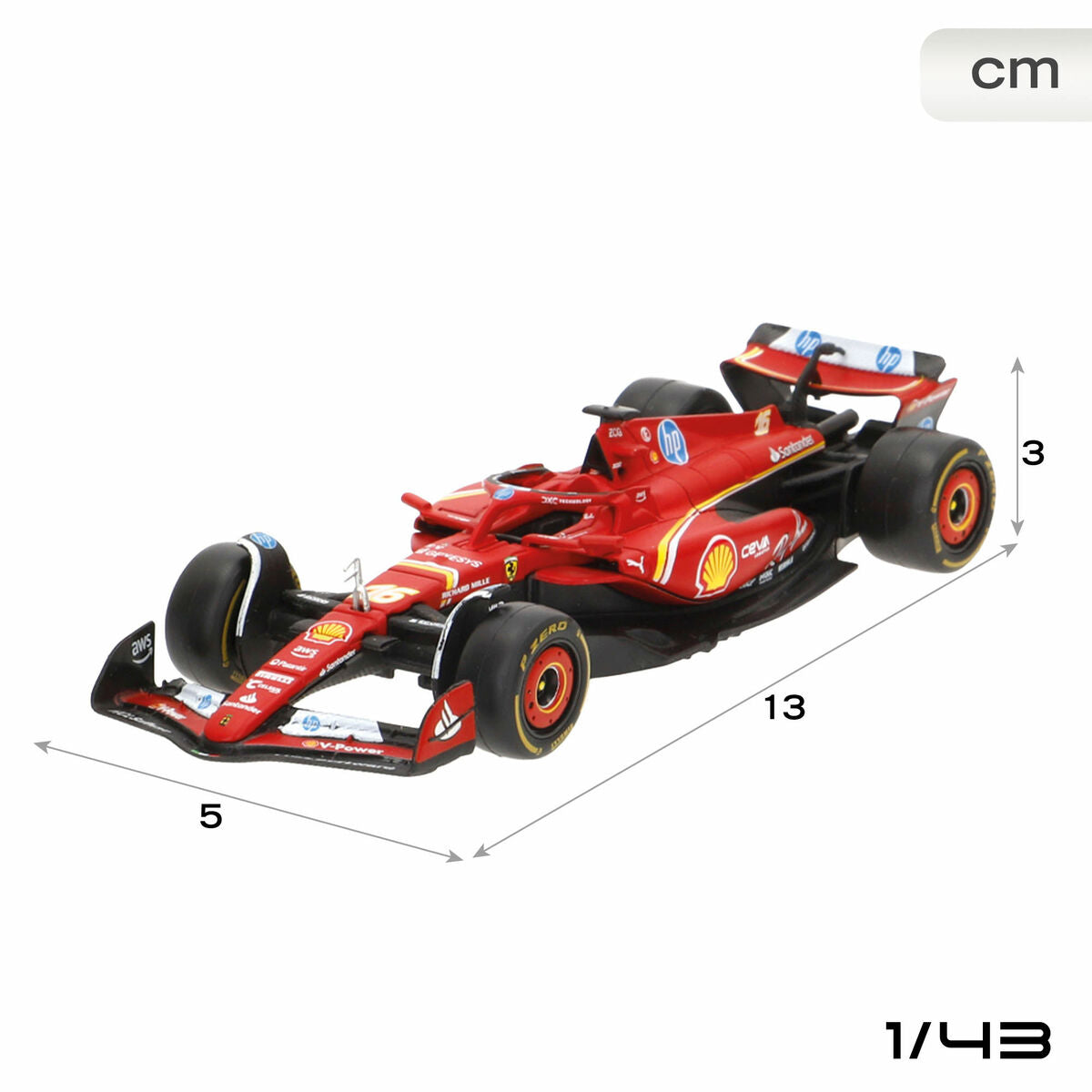 Petite voiture-jouet Ferrari F1 2024 SF24 (6 Unités)